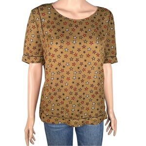 Scotch & Soda‎ “Dans La Nuit” Star Print Blouse Size M